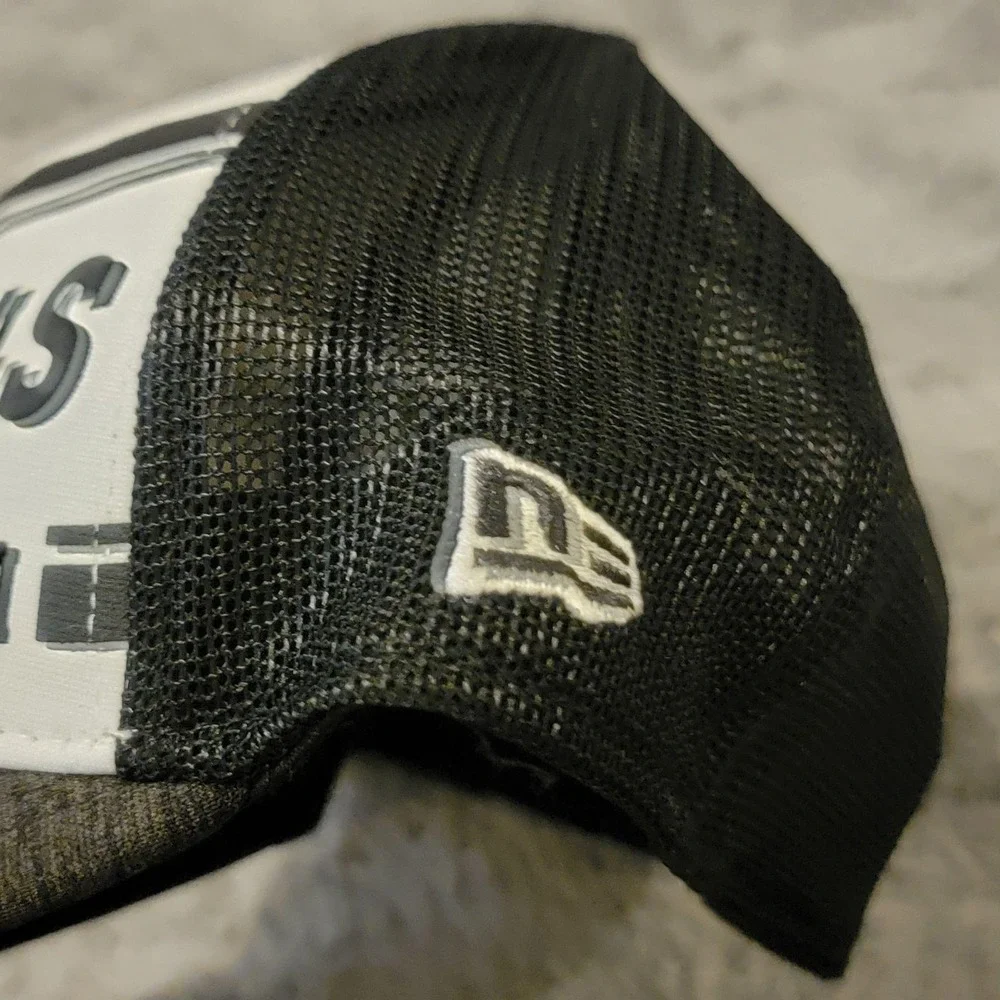 Cincinnati Bengals Hat Cap Mens Large Black White NFL 100th Anniversary New Era